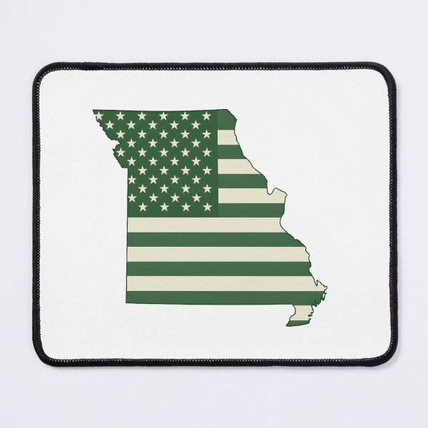 Item preview, Missouri Vintage State Flag – Green & Gold Americana designed and sold by Paper Drip.