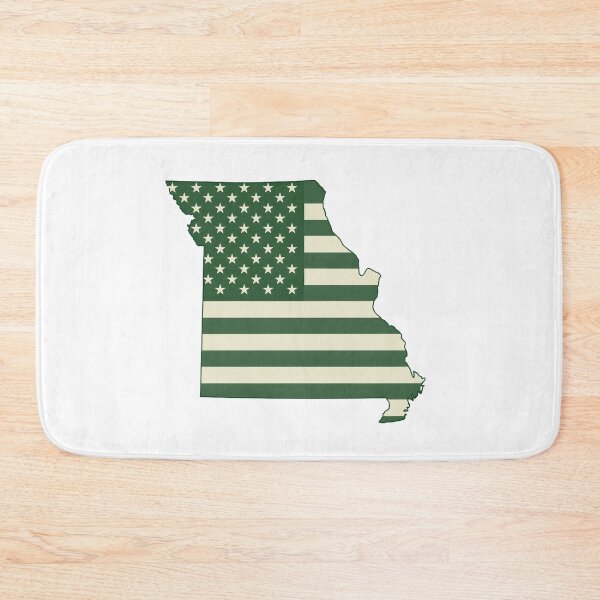 Item preview, Missouri Vintage State Flag – Green & Gold Americana designed and sold by Paper Drip.