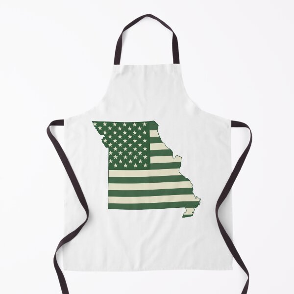 Item preview, Missouri Vintage State Flag – Green & Gold Americana designed and sold by Paper Drip.