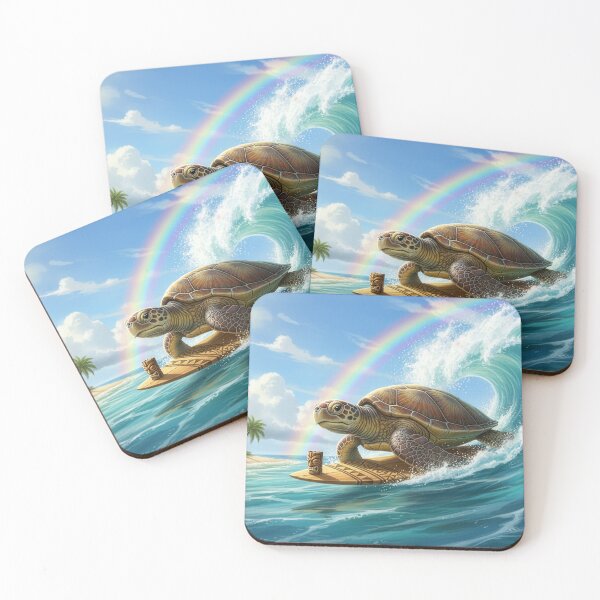 Item preview, Surfing Turtle Paradise designed and sold by Skullet-Designs.
