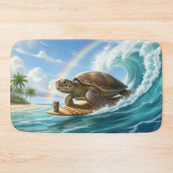Item preview, Surfing Turtle Paradise designed and sold by Skullet-Designs.
