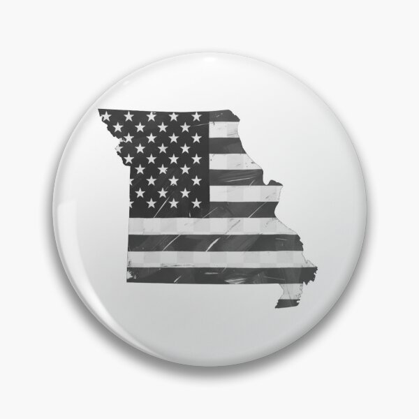 Item preview, Missouri State Stars & Stripes Silhouette – Black and White designed and sold by Paper Drip.