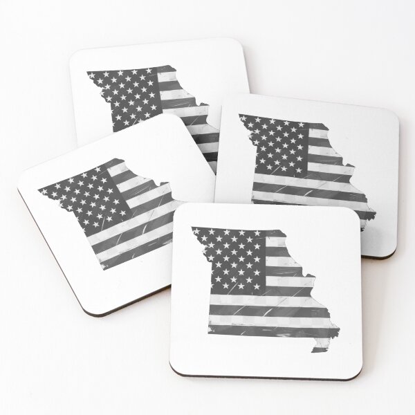 Item preview, Missouri State Stars & Stripes Silhouette – Black and White designed and sold by Paper Drip.