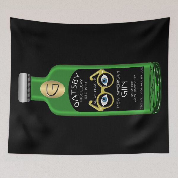 Item preview, Gatsby Distillery New American Gin (Literary Liquor)  designed and sold by Mischief and Musings.
