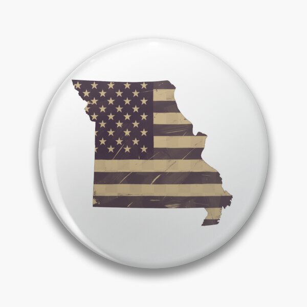 Item preview, Missouri State Vintage Stars & Stripes – Brown and Gold designed and sold by Paper Drip.