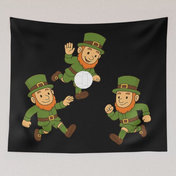 Item preview, Leprechauns playing Gaelic Football designed and sold by JamesDunican.