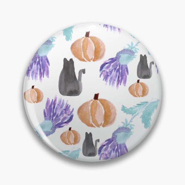 Item preview, Cats, Thistles and Pumpkins designed and sold by BoheminanWind.