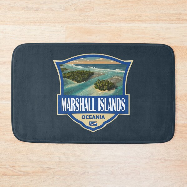 Item preview, Marshall Islands Illustration Retro Badge designed and sold by KrisSidDesigns.