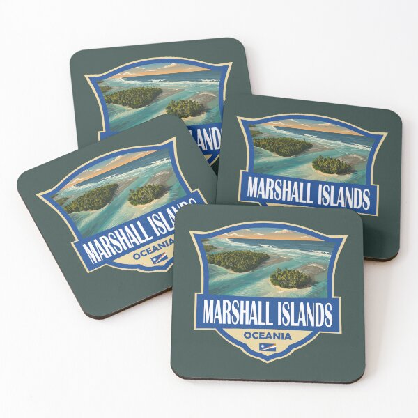 Item preview, Marshall Islands Illustration Retro Badge designed and sold by KrisSidDesigns.