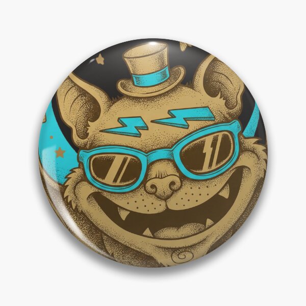 Item preview, Cosmic Bat Cool Retro Top Hat Sunglasses Art designed and sold by AwesomeBeyondLimits.