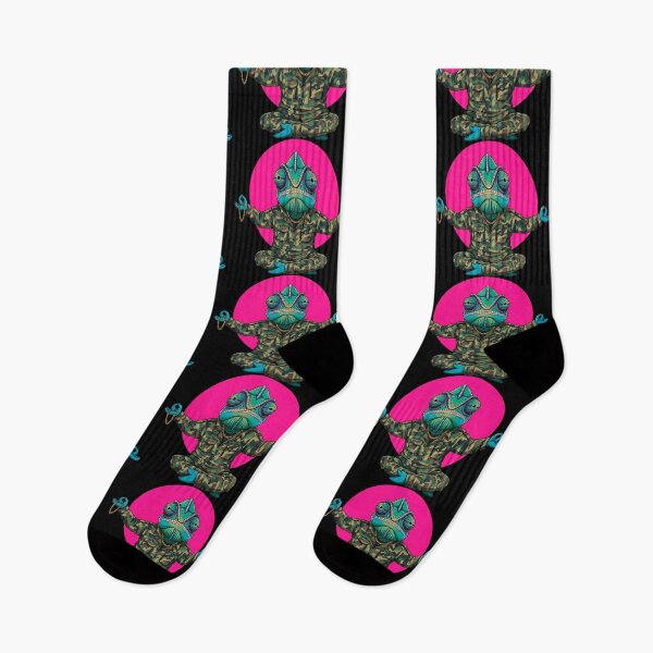 Item preview, Zen Chameleon in Army Camo Funny Yoga designed and sold by SholoStudio.