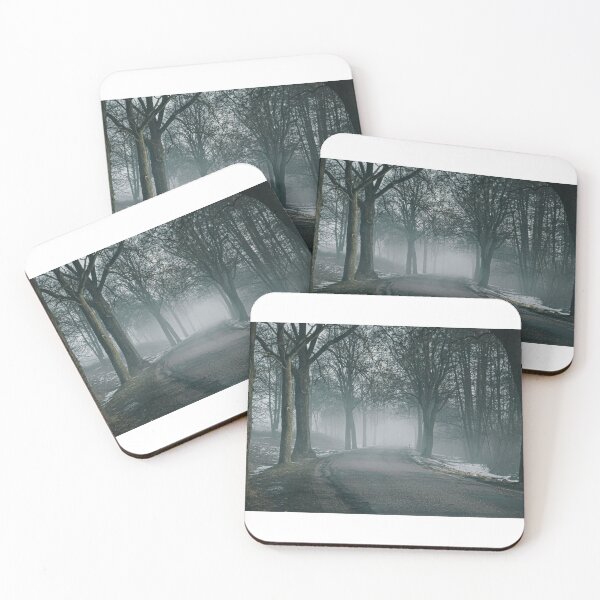 Item preview, Foggy outdoor scene of forest road designed and sold by Nature-View.