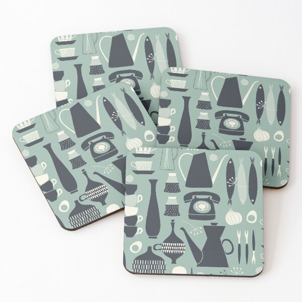 Item preview, In my Mother's Kitchen - gray designed and sold by Johanna Kindvall.