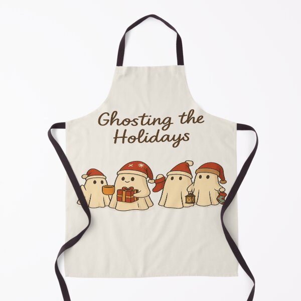 Item preview, Ghosting the Holidays – Cute Introvert Christmas Ghosts designed and sold by POD DYNASTY | Original Print On Demand T-Shirt Graphics.