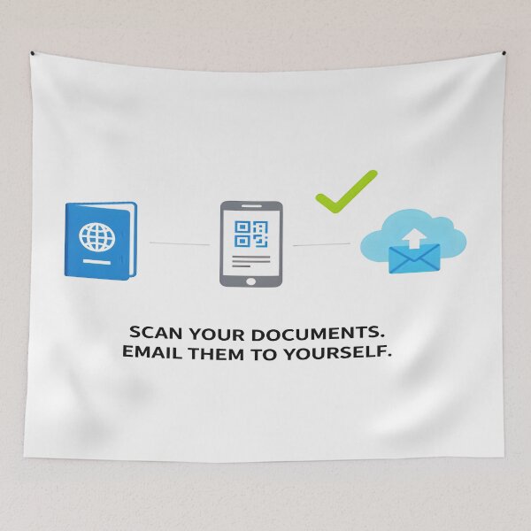 Item preview, The Ultimate Travel Hack | Scan Your Documents designed and sold by Dakson Design - Fantasy Art.