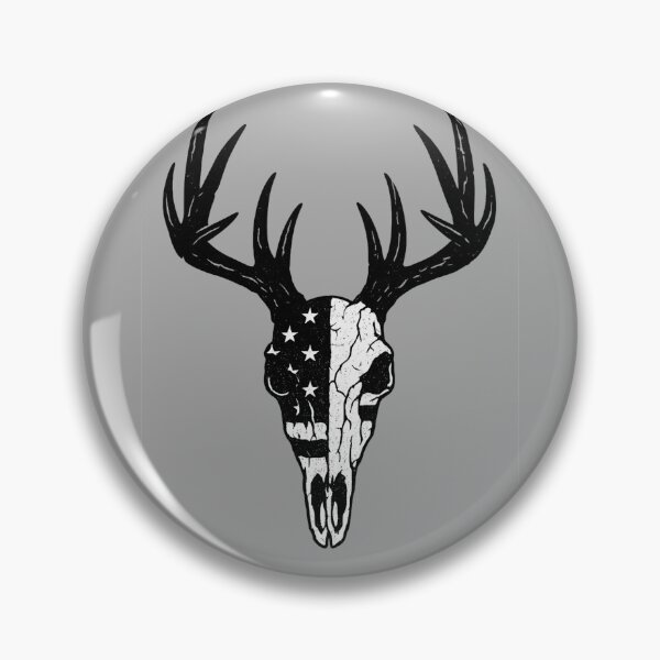 Artikelvorschau, Hirschschädel-Design für die Jagd | Schädelkunst für Outdoor-Fans entworfen und verkauft von Eric’s Creative Corner.