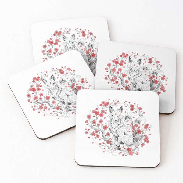 Item preview, Kitsune Spirit Nine-Tailed Fox Sakura designed and sold by Latrolll.