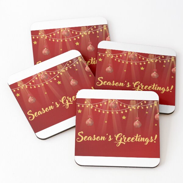 Item preview, Season's greetings Christmas holiday scene on wood background designed and sold by Nature-View.
