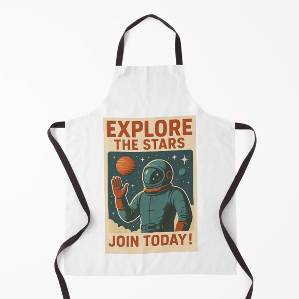 Item preview, Retro Space Astronaut Poster Explore the Stars Artwork. designed and sold by The-T-In-Retro.