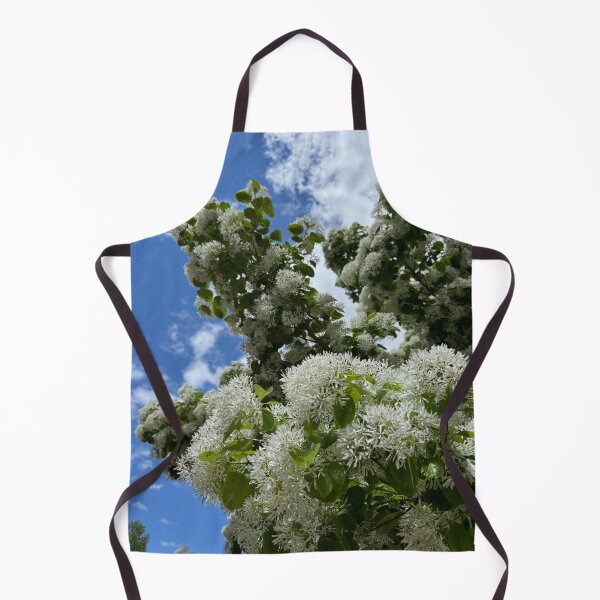 Item preview, White Fringe Tree Blossoms Against Blue Sky designed and sold by royalswin.