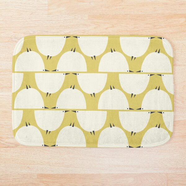 Item preview, Birds in Retro Style - ochre & cream designed and sold by Johanna Kindvall.