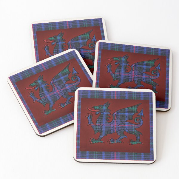 Item preview, National Pride of Wales – The Universal Tartan & y Ddraig Goch - the red dragon designed and sold by WheelieGdArt.