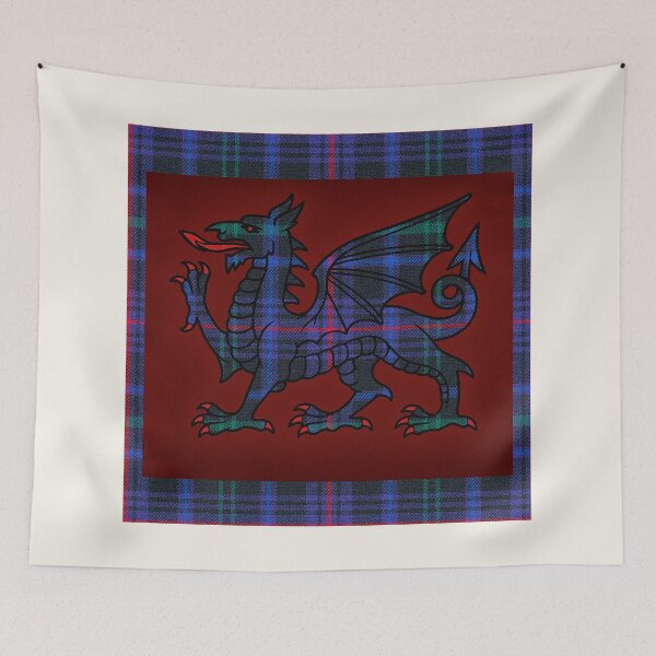Item preview, National Pride of Wales – The Universal Tartan & y Ddraig Goch - the red dragon designed and sold by WheelieGdArt.