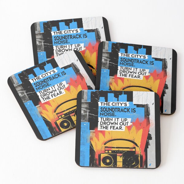 Item preview, Urban Soundscape: Drowning Out Fear with the City's Beat designed and sold by Raw-Ink.