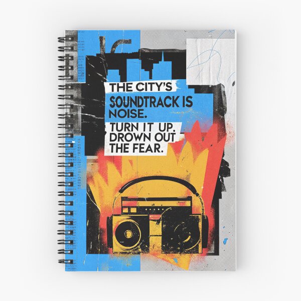 Item preview, Urban Soundscape: Drowning Out Fear with the City's Beat designed and sold by Raw-Ink.