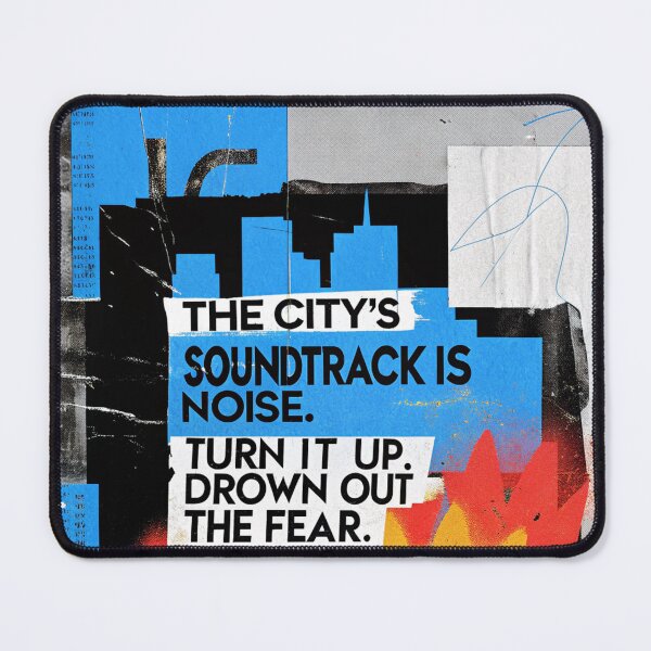 Item preview, Urban Soundscape: Drowning Out Fear with the City's Beat designed and sold by Raw-Ink.
