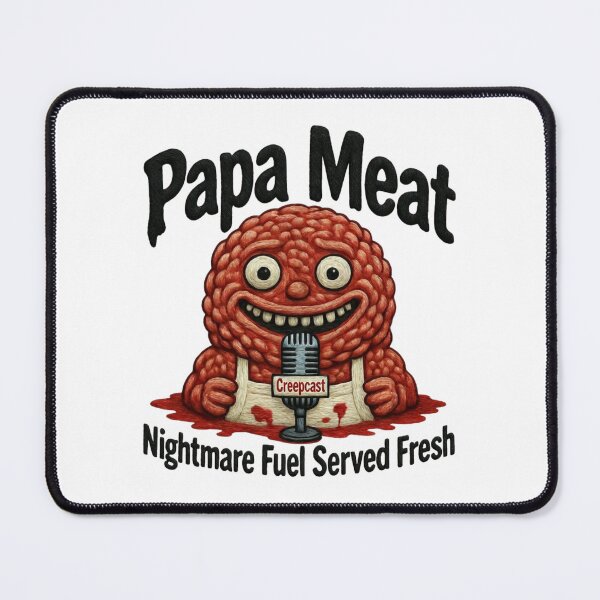 Item preview, Papa Meat Nightmare Fuel Creepcast Faux Embroidery Tee MeatCanyon Fan Gift designed and sold by GeniePixel.