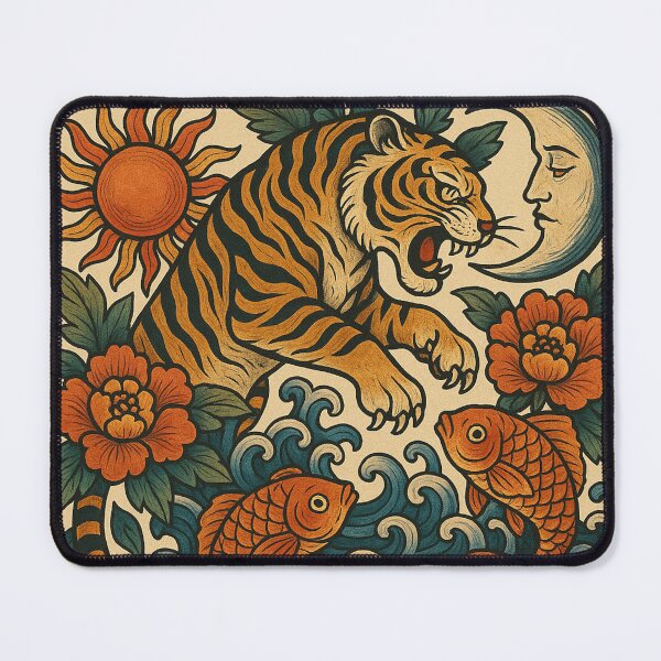 Item preview, The Tiger attacks the Fish designed and sold by DrizzyV.