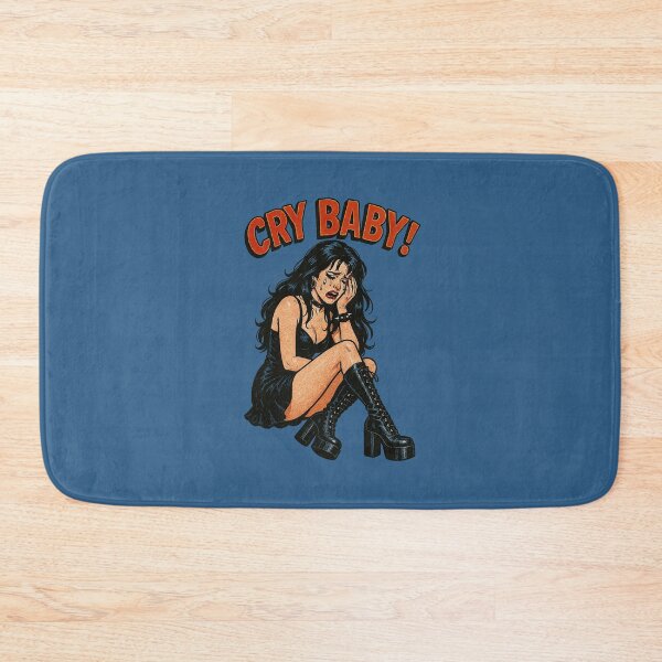 Item preview, Emotional Goth Girl – Retro Crybaby Comic Illustration designed and sold by The Devil's Bargain.