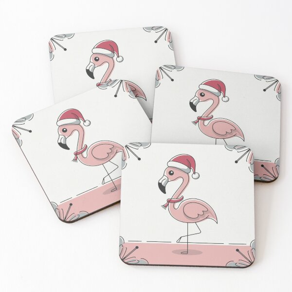 Item preview, Festive Flamingo Claus designed and sold by NeatThingLover.