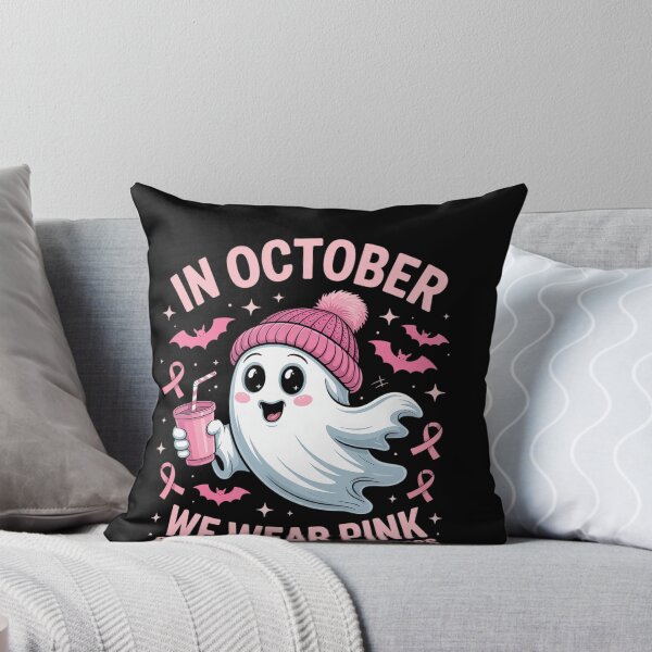Item preview, Breast Cancer Halloween Women in October We Wear Pink  designed and sold by ReadySide.