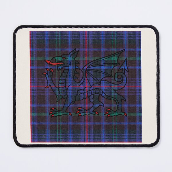 Item preview, National Pride of Wales – The Universal Tartan & y Ddraig Goch - the red dragon v2 designed and sold by WheelieGdArt.