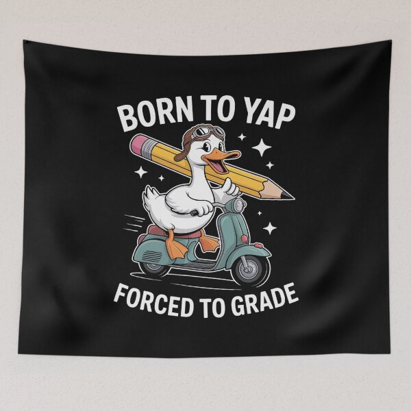 Item preview, Born to Yap Forced to Grade Teacher  designed and sold by estellaken.