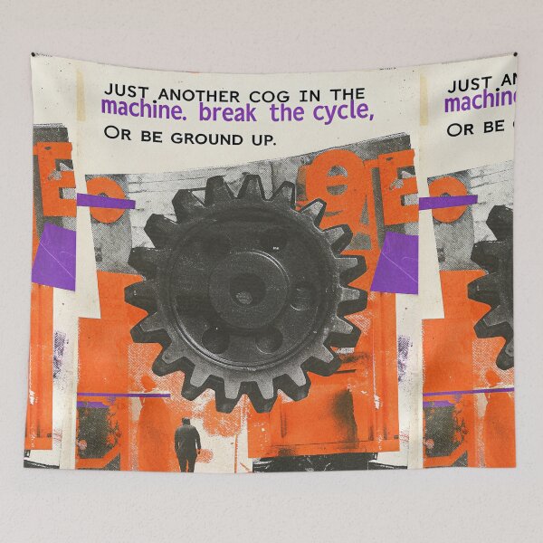 Item preview, The System's Gears: Crushing Humanity Under the Cycle designed and sold by Raw-Ink.