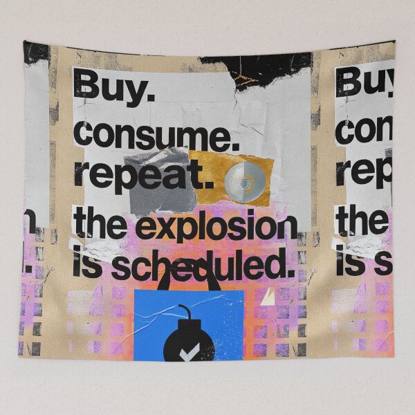 Item preview, Scheduled Explosion: The Bomb of Consumerism designed and sold by Raw-Ink.