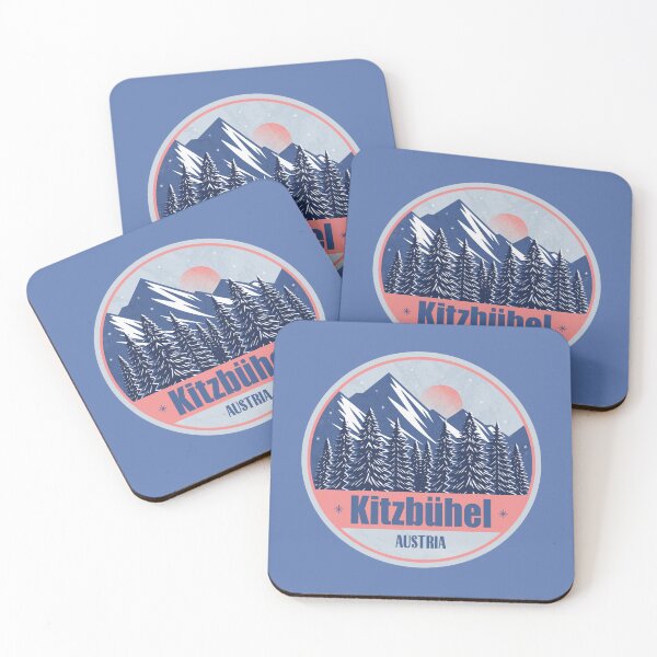 Item preview, Kitzbühel Austria Winter – Snowy Mountain Winter Badge designed and sold by CynthiaGraphics.