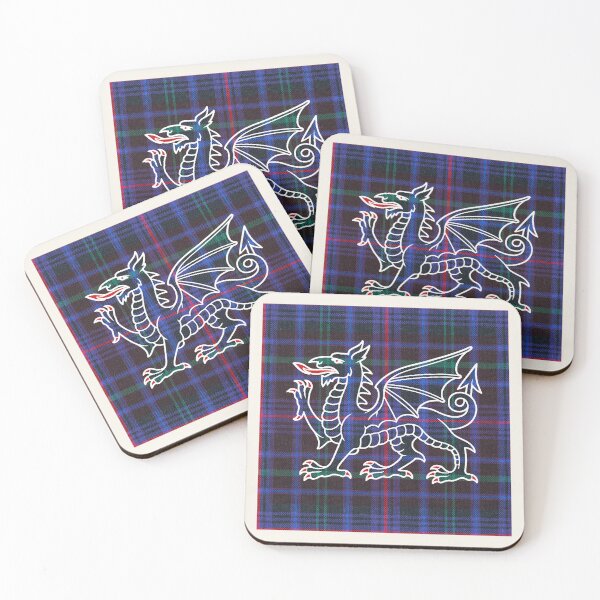 Item preview, National Pride of Wales – The Universal Tartan & y Ddraig Goch - the red dragon v3 designed and sold by WheelieGdArt.