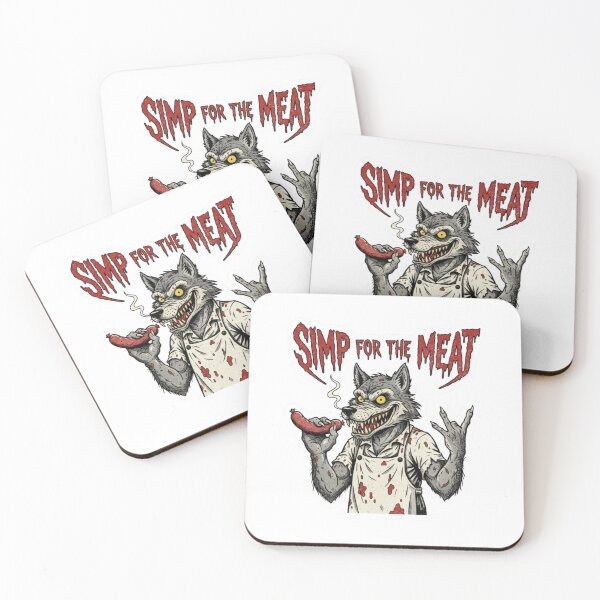 Item preview, Papa Meat Nightmare Simp Funny Horror Sticker MeatCanyon Fan designed and sold by GeniePixel.