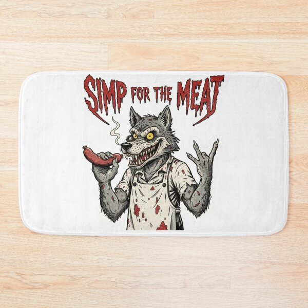 Item preview, Papa Meat Nightmare Simp Funny Horror Sticker MeatCanyon Fan designed and sold by GeniePixel.