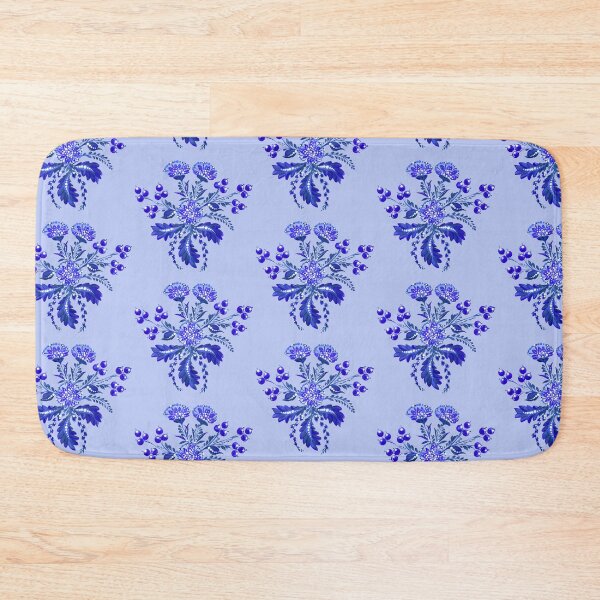 Item preview, Blue flowers and berries, Ukraine art, Petrykivka style, author's drawing, winter art designed and sold by Sunflower-7.