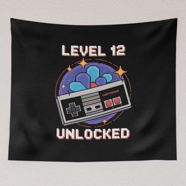 Item preview, 12th Birthday Boy Level 12 Unlocked Funny Video Game Gamer  designed and sold by milanforbes.