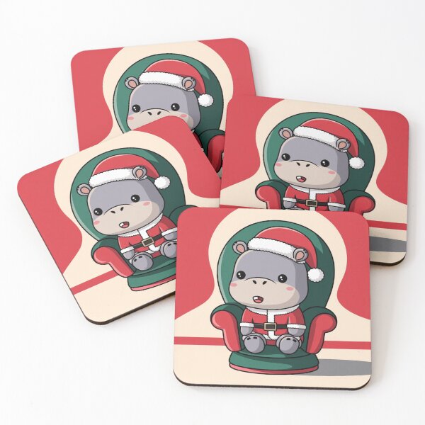 Item preview, Festive Hippo Claus designed and sold by NeatThingLover.
