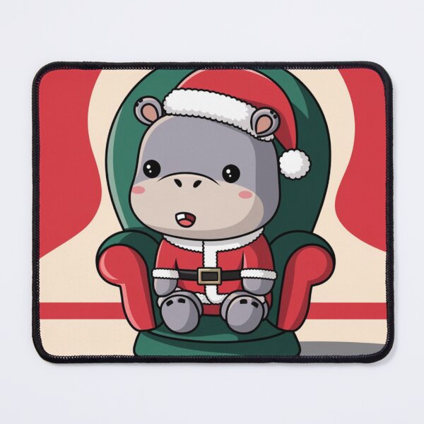 Item preview, Festive Hippo Claus designed and sold by NeatThingLover.
