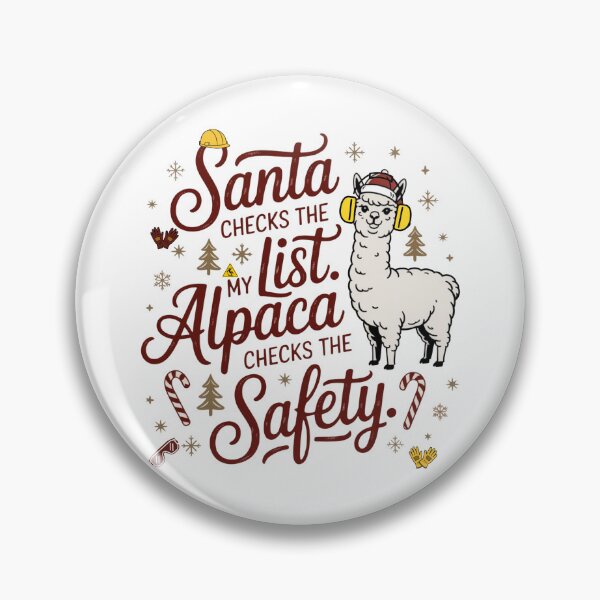 Item preview, Christmas Alpaca - Safety Checklist designed and sold by PeteLawliiet.