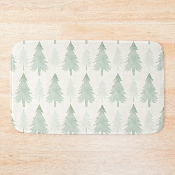 Item preview, Seamless Pastel Green Pine Tree Watercolor Pattern designed and sold by homydesign.