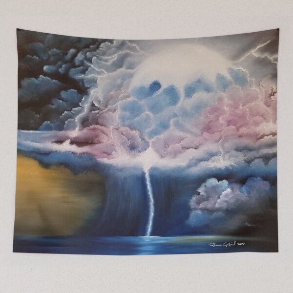 Item preview, Forging through the Storm, story sky, thunder art, lightning artwork, stormy sky artwork, stormy night sky designed and sold by roxanegabriel.